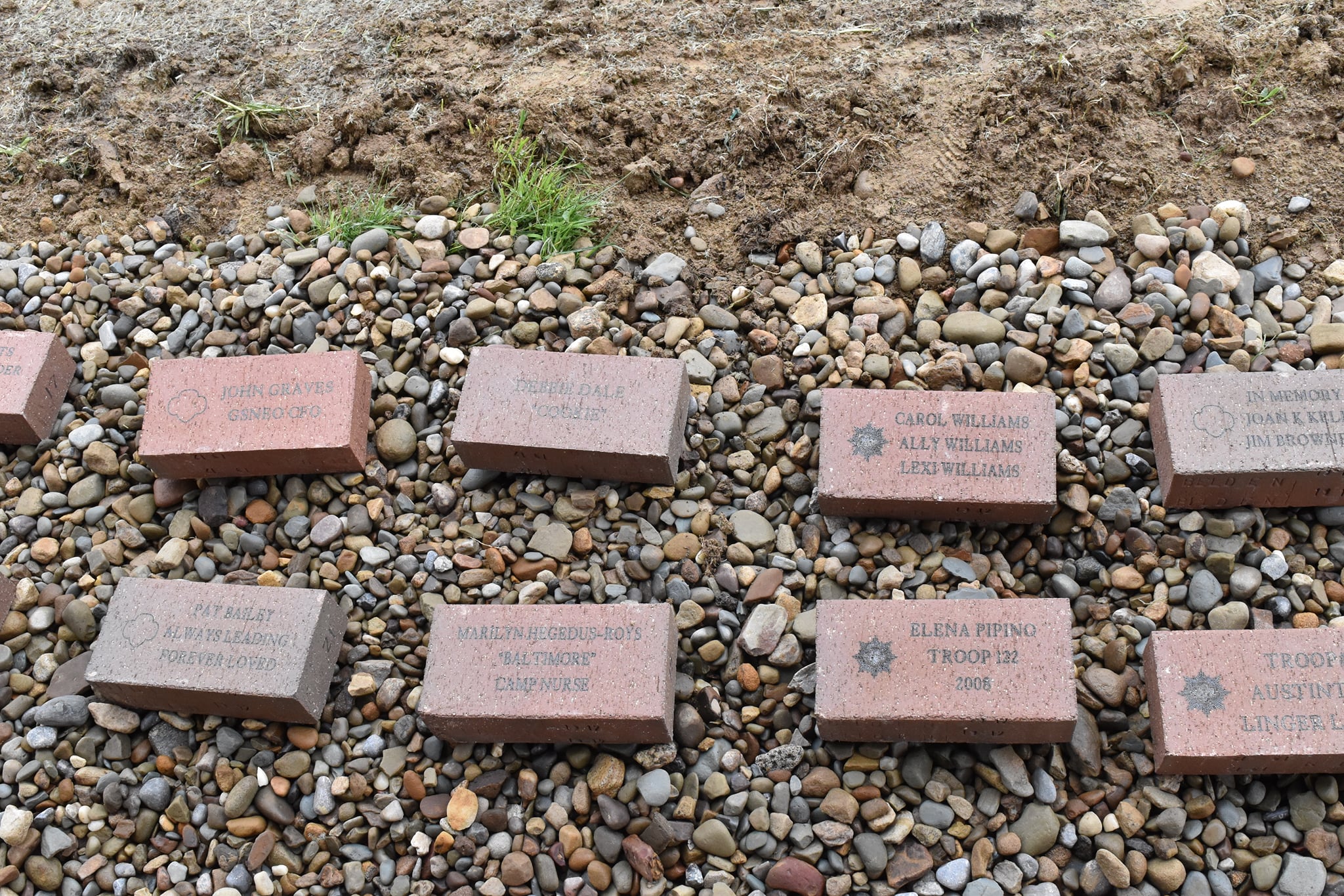 Brick pavers at Camp Sugarbush