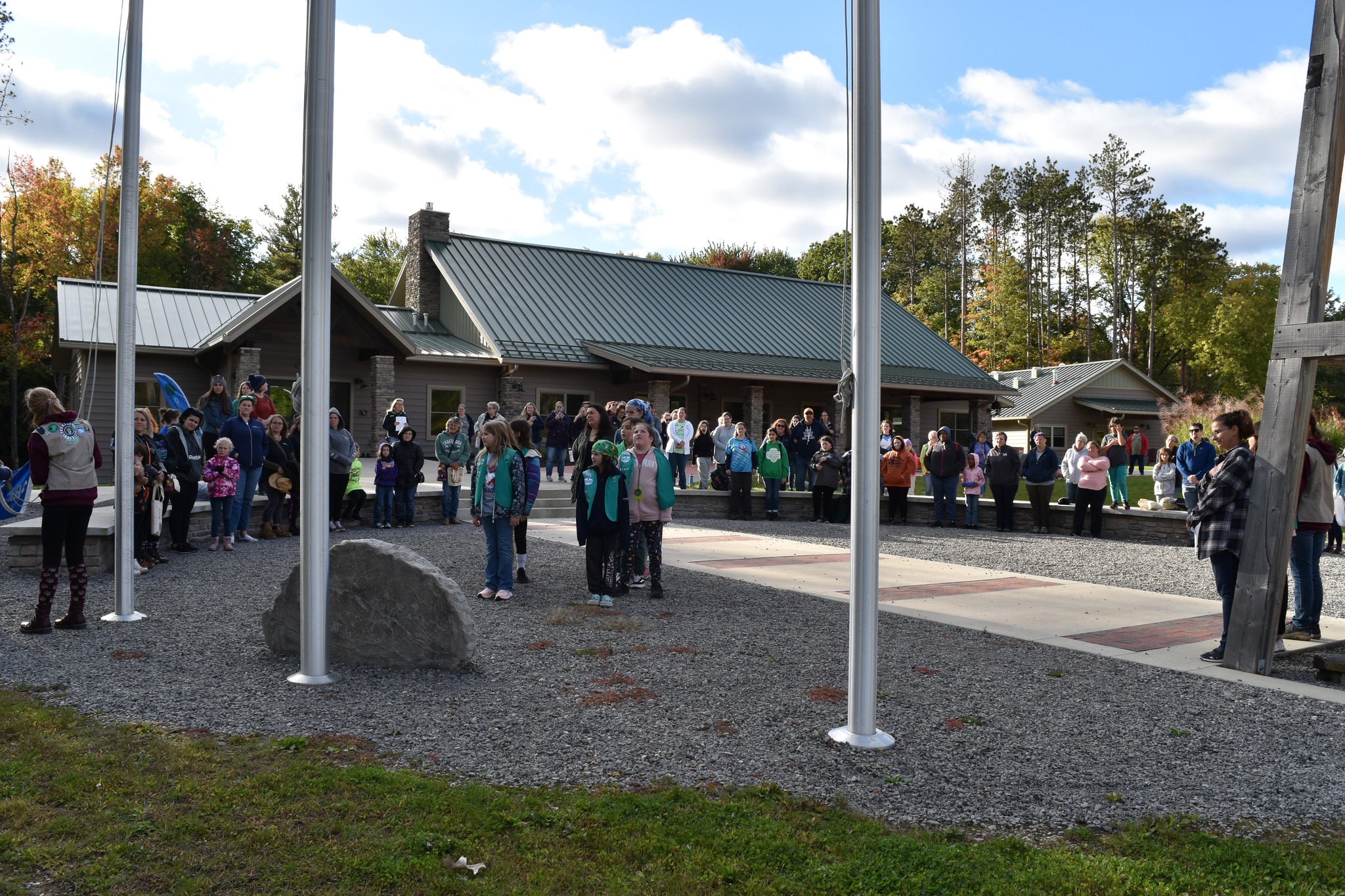 Brick pavers located in front of the Chickadee Program Center